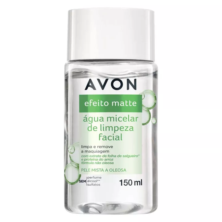 Água Micelar de Limpeza Facial Efeito Matte - 150ml