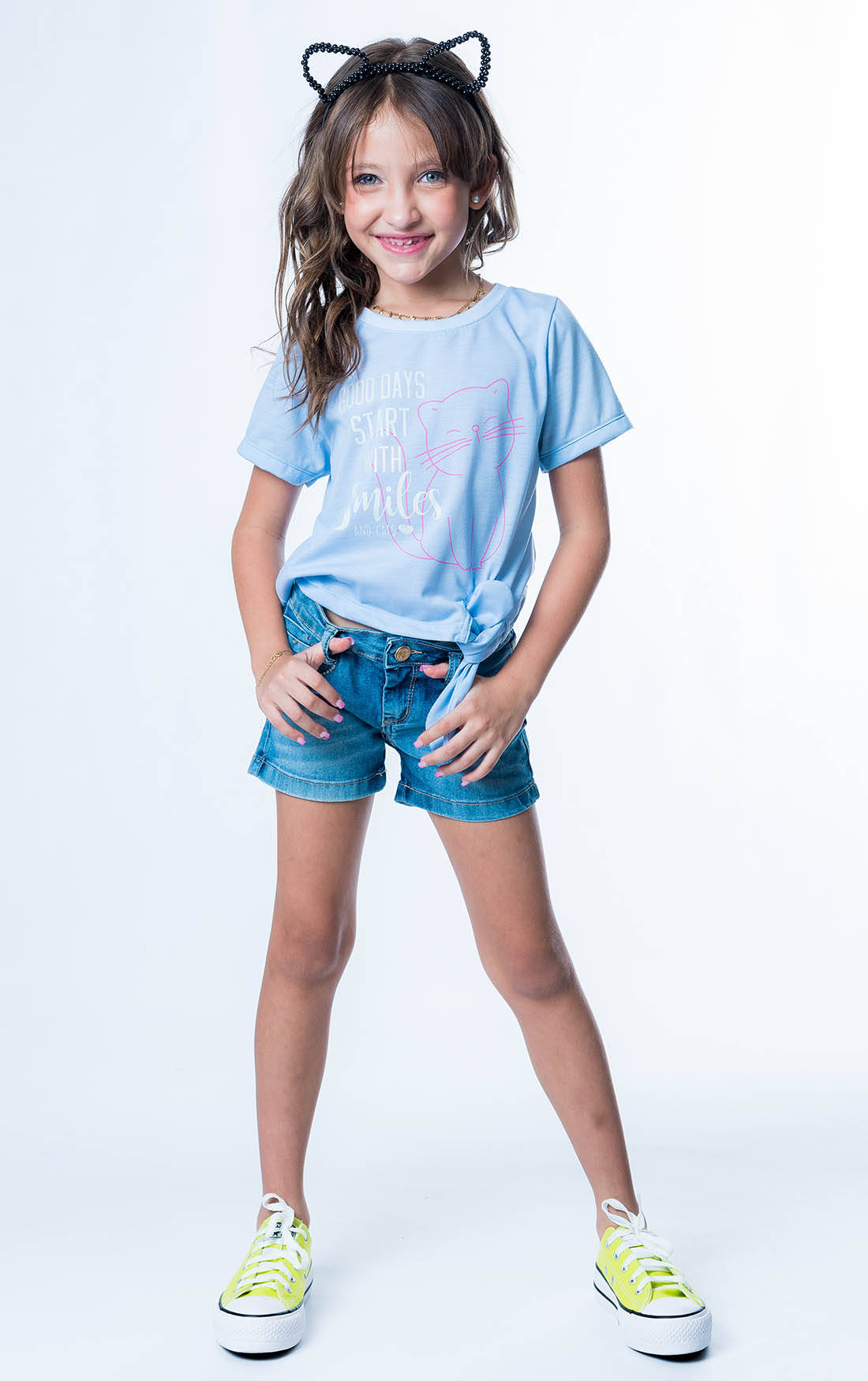 BLUSA MANGA CURTA CROPPED CÓDIGO KIDS ALICE MONTEIRO