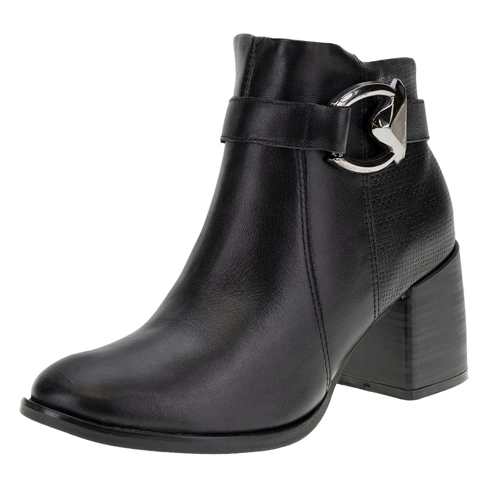 Bota Feminina Cano Baixo Ramarim - 2057102 PRETO