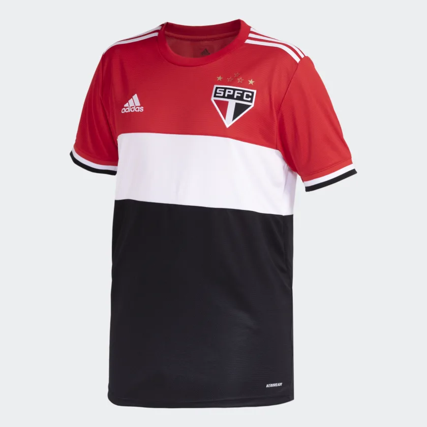 CAMISA ADIDAS 3 SÃO PAULO 21 MASCULINA - VERMELHO E PRETO 