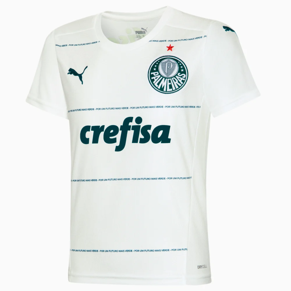 CAMISA PALMEIRAS II PUMA 2022 INFANTIL - BRANCA