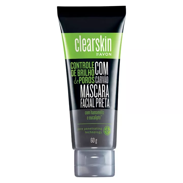 Máscara Facial Preta com Carvão Clearskin - 60 g