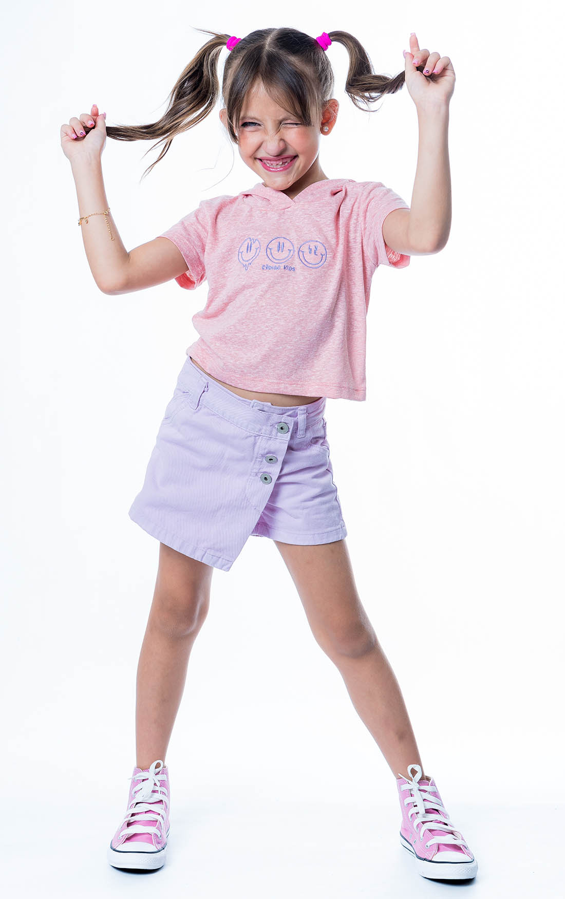 SHORTS SAIA SARJA CÓDIGO KIDS ALICE MONTEIRO