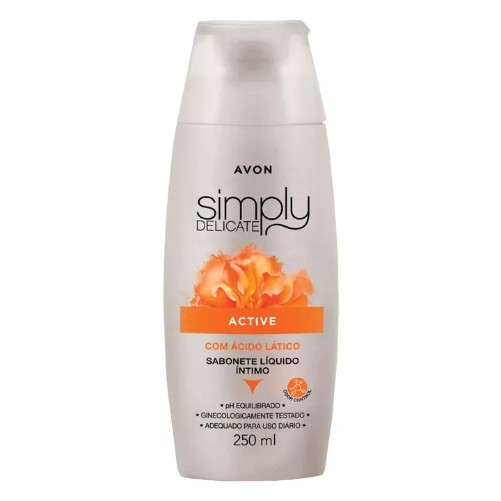 Sabonete Líquido Íntimo Simply Delicate Active - 250ml