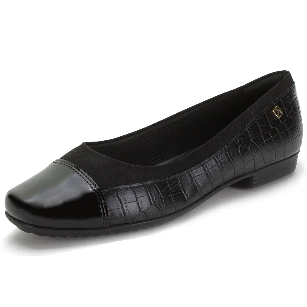 Sapatilha Feminina Piccadilly - 251060 Preto