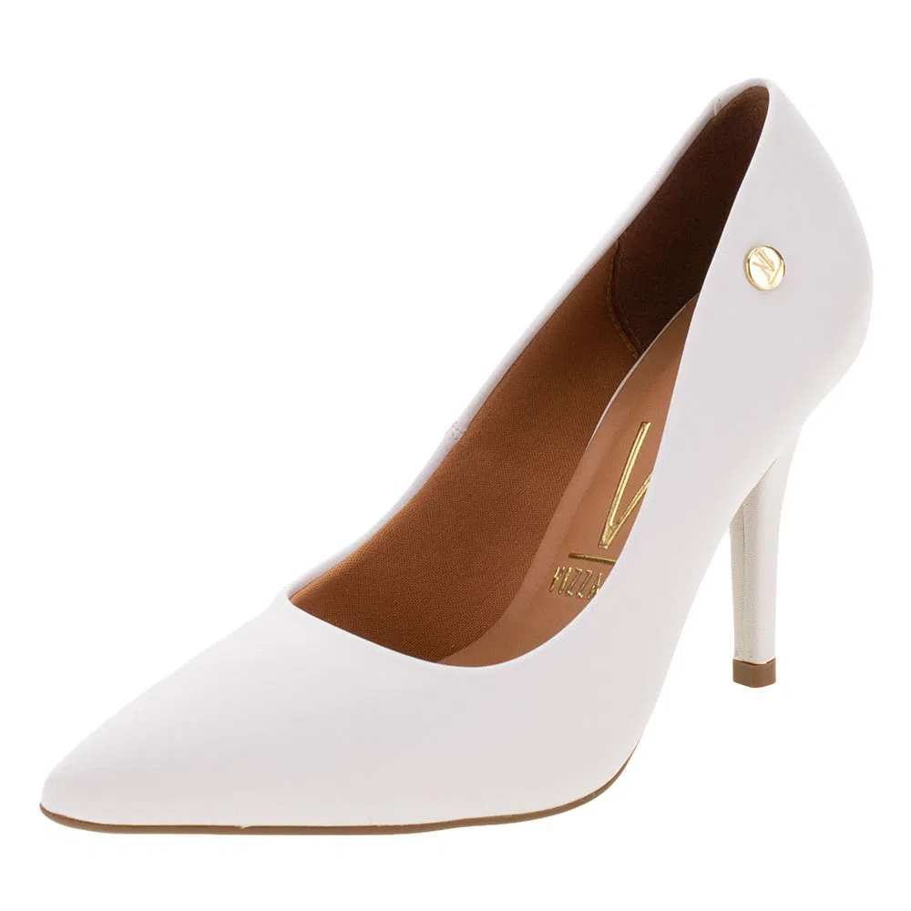 Scarpin Feminino Salto Alto Vizzano - 11841101 BRANCO