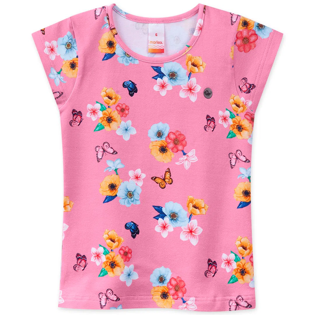 Blusa Infantil Menina Com Repelência à Água - Rosa