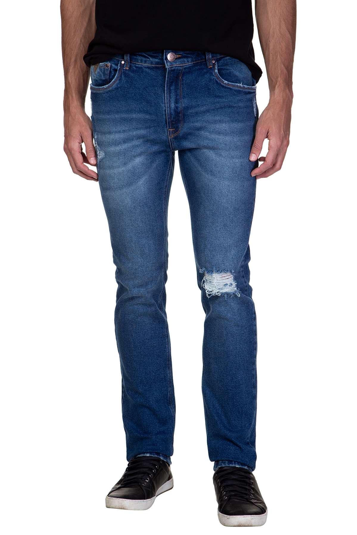 CALÇA JEANS SLIM STRAIGHT PUÍDOS GUESS